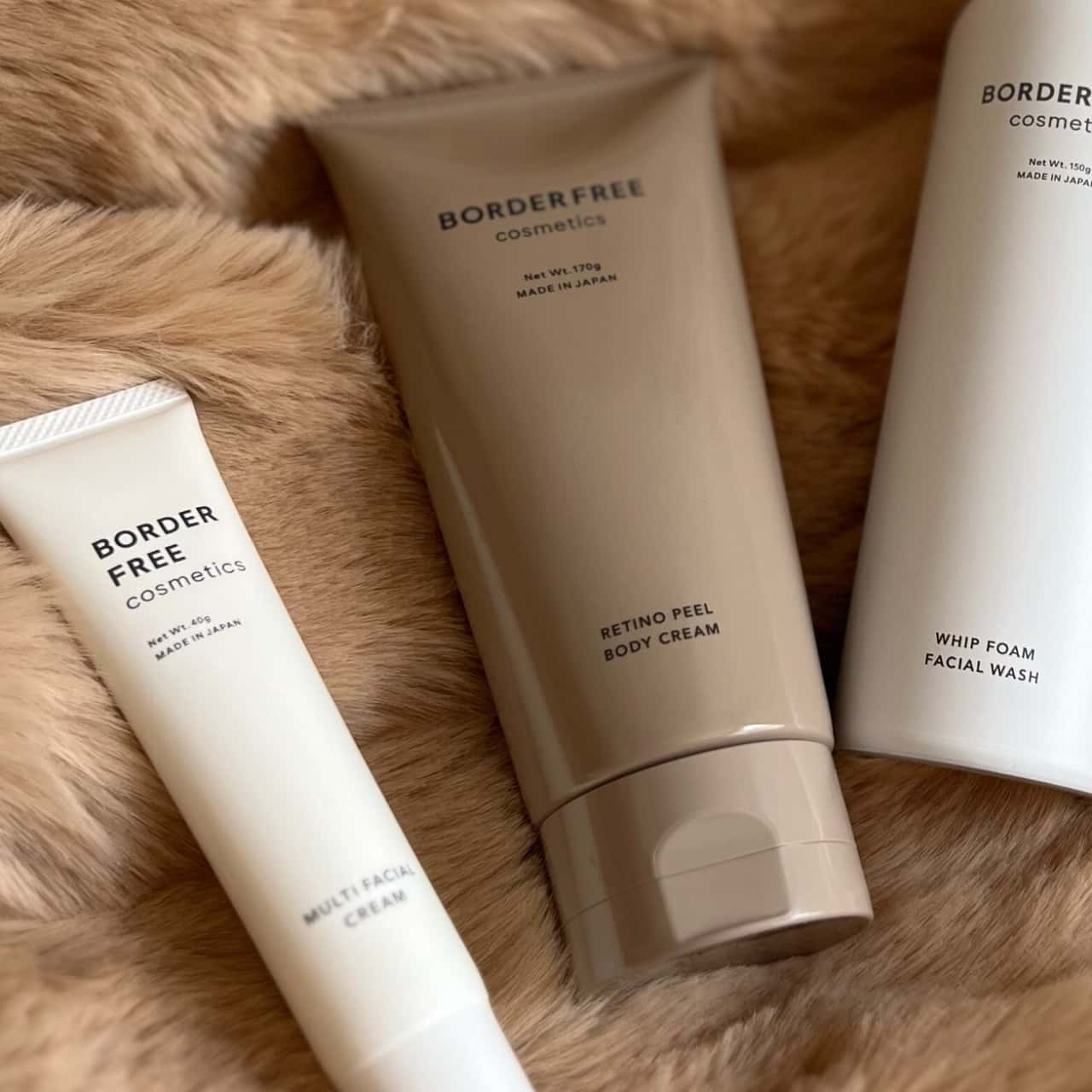 （公式）レチノール高配合フェイスクリーム＋ボディクリーム お1人様3セットまで 【BORDER FREE cosmetics】ビタミンA エイジングケア 敏感肌パッチテスト済み 日本国内製造 ペプチド 角質 くすみ