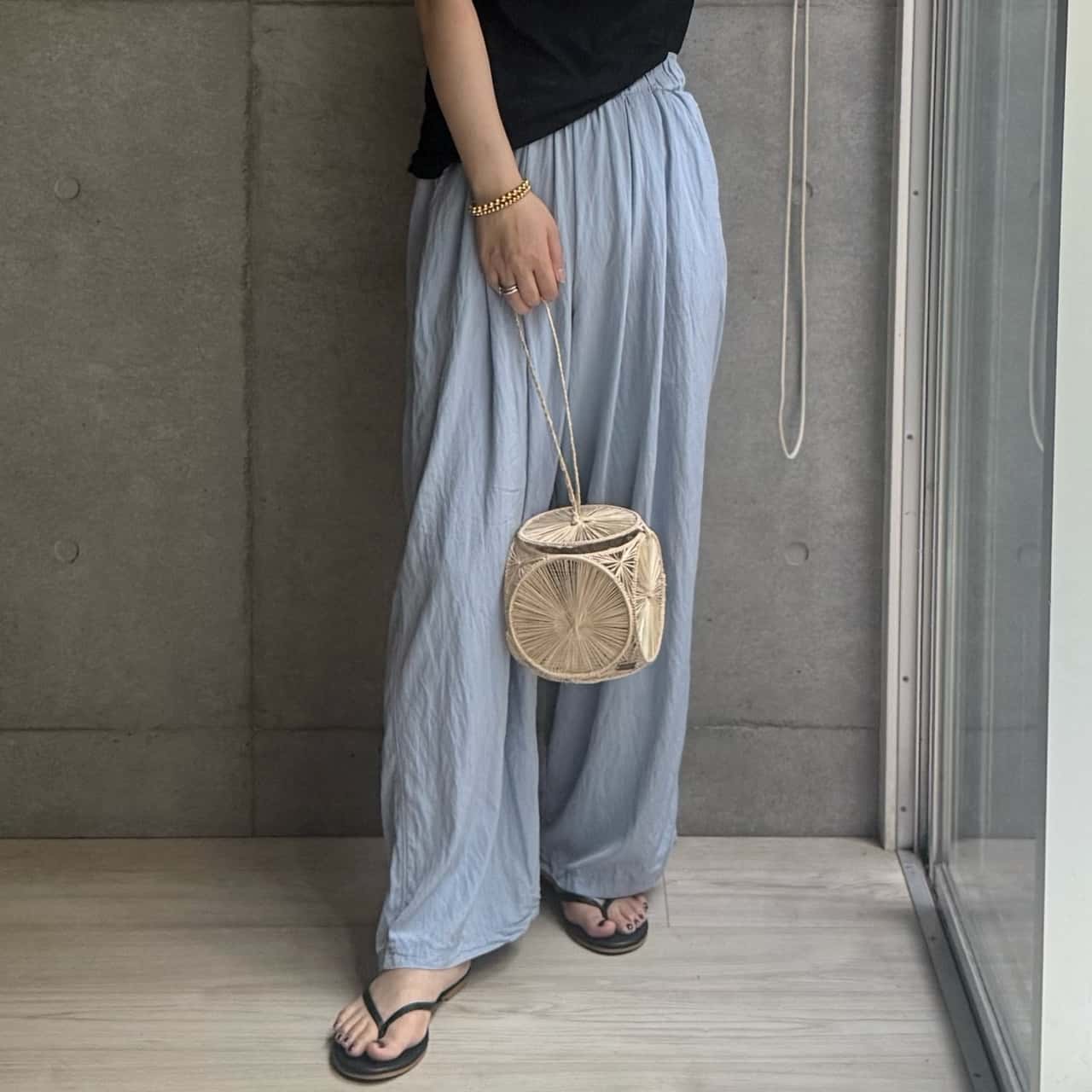 46%OFF！【期間限定：4,090円～2,199円！】 ワイドパンツ レディース 涼感 パンツ 夏 ウエストゴム ウエスト紐 2タイプ 選べる丈 短め丈 普通丈 イージーパンツ ゆったり 体型カバー 薄手 軽量 カジュアル【 ダブルタックワイドパンツ 】