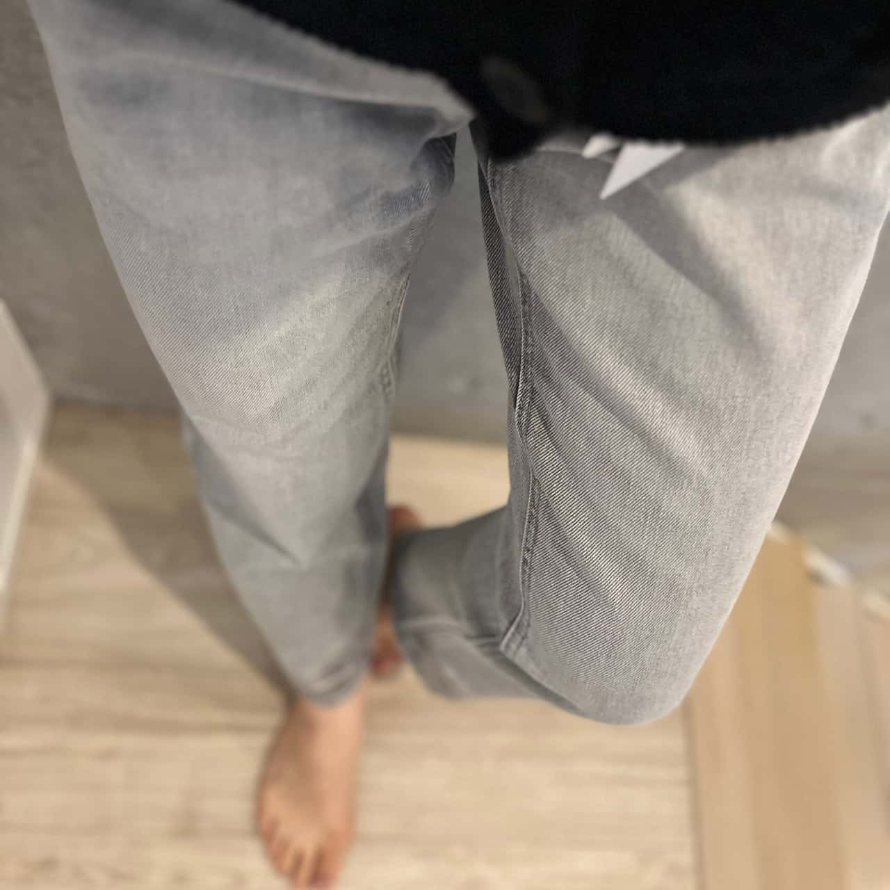 【閉店セール】ブラックウォッシュストレートデニム レディースパンツ ストレート ジーンズ ボーイズデニム アンクル丈 ゆったり 美脚 XS S M L スタンダード カジュアル ファッション 送料無料