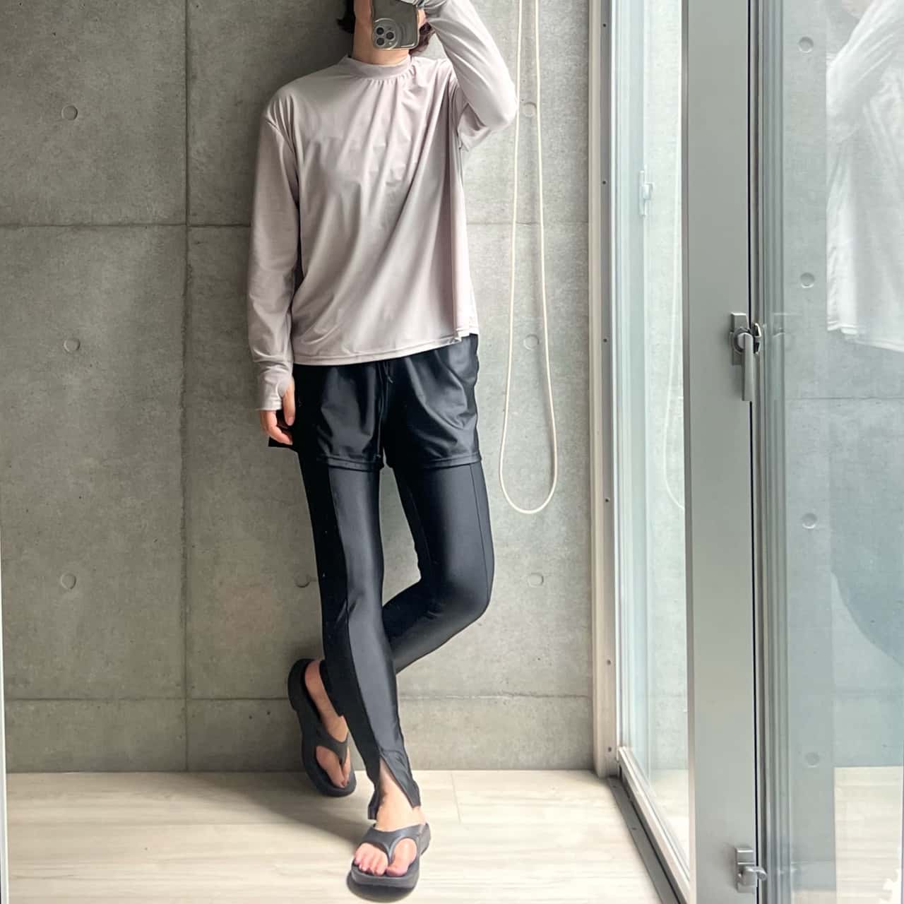 【スーパーSALE限定エントリー10倍】【ラッシュガード水着5点セット】レディース 体型カバー 長袖 Tシャツ タンキニ 短パン レギンス セパレートフィットネス 大きいサイズ 20/30/40/50代 ミセス 無地 二の腕/お腹/太もも/お尻 露出控えめ 女子 ママ ぽっちゃり UPF50+