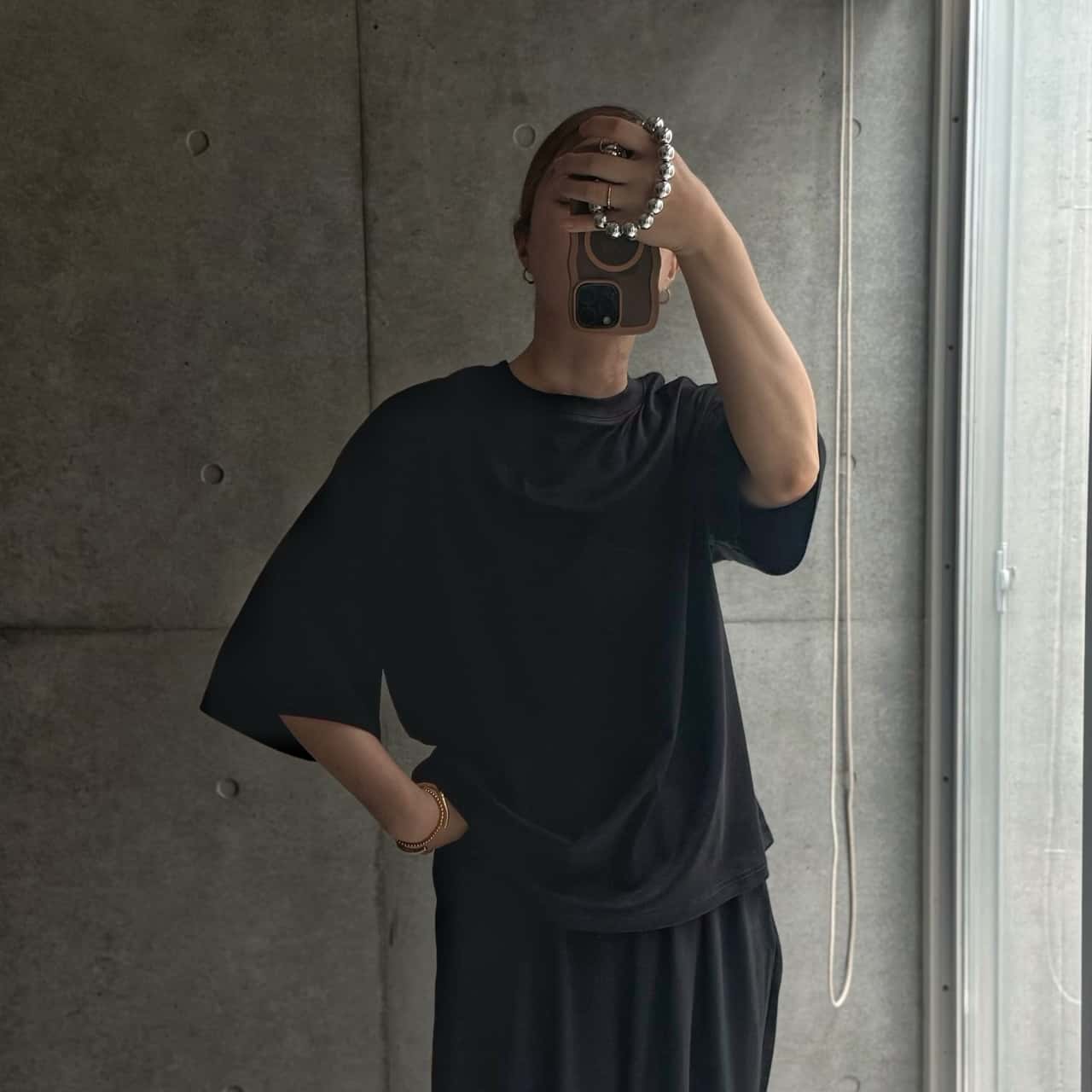 evernavy エバーネイビー シルケット オーバーサイズ Tシャツ 5分袖 レディース 半袖Tシャツ カットソー トップス 体型カバー ゆったり 楽ちん ストレッチ コットン シルクタッチ きれいめ オフィス カジュアル 春夏 春 夏 秋