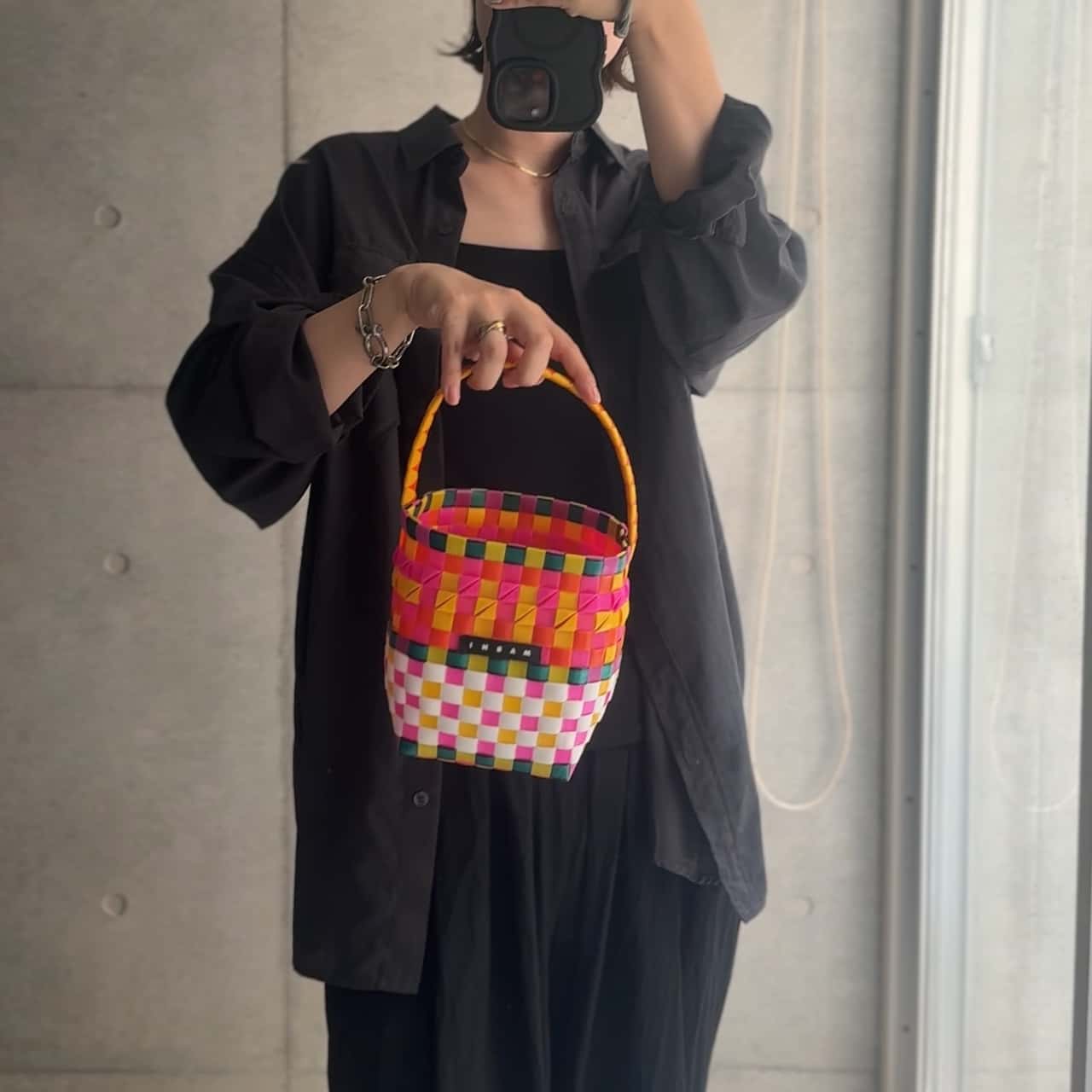 マルニ MARNI M00332 M00IW ハンドバッグ レディース バッグ キッズ ガールズ かごバッグ バスケットバッグ ロゴ ウーブン おしゃれ プレゼント ギフト 贈り物 鞄 記念 お祝い 女の子 KIDS MARKET POD 全8色