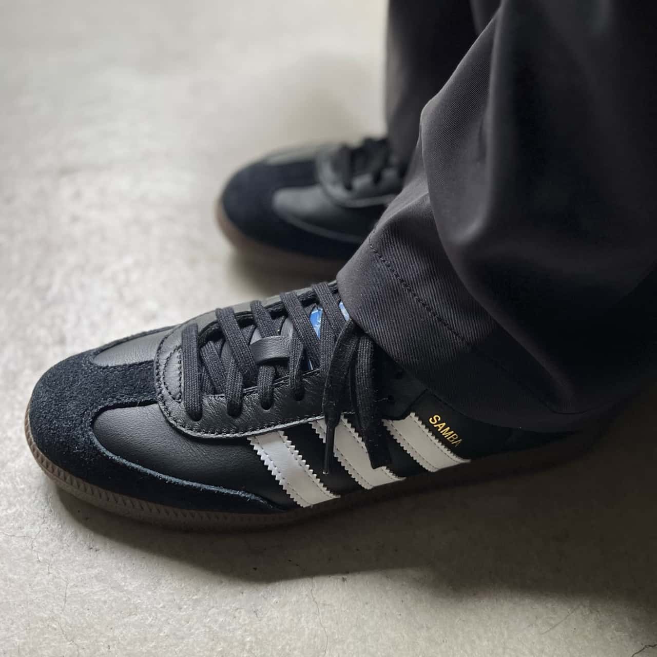 adidas SAMBA OG アディダス サンバ OG メンズ レディース スニーカー CORE BLACK/RUNNING WHITE/GUM ブラック ホワイト B75807 【adidas Originals】