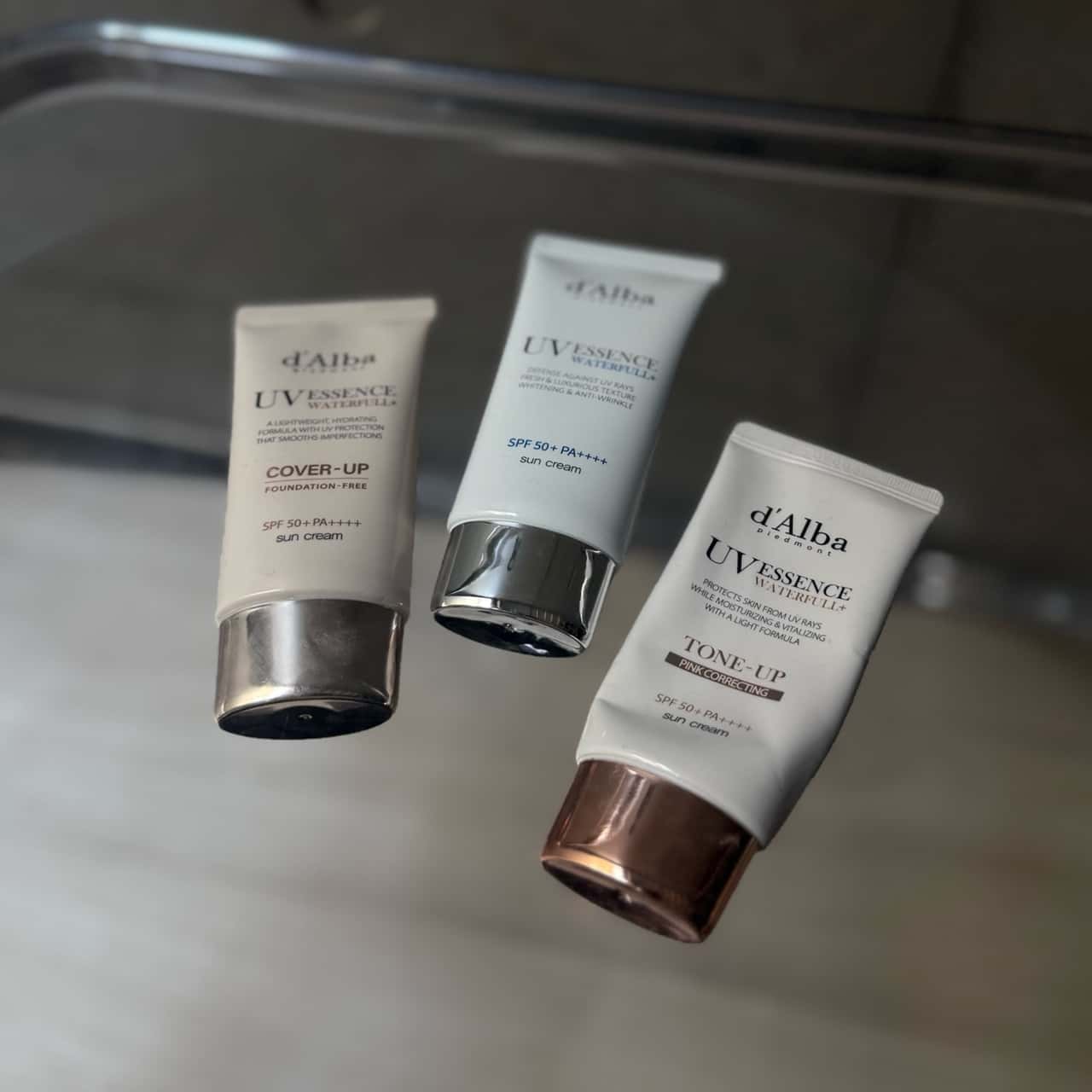 【 d'Alba ( ダルバ ) 公式 】【 選べる ウォータフル 日焼け止め 6種 SPF50+ PA++++ 50ml 】 日焼け止め UV 紫外線 混合 くすみ 化粧下地 ベース メイク 低刺激 美容