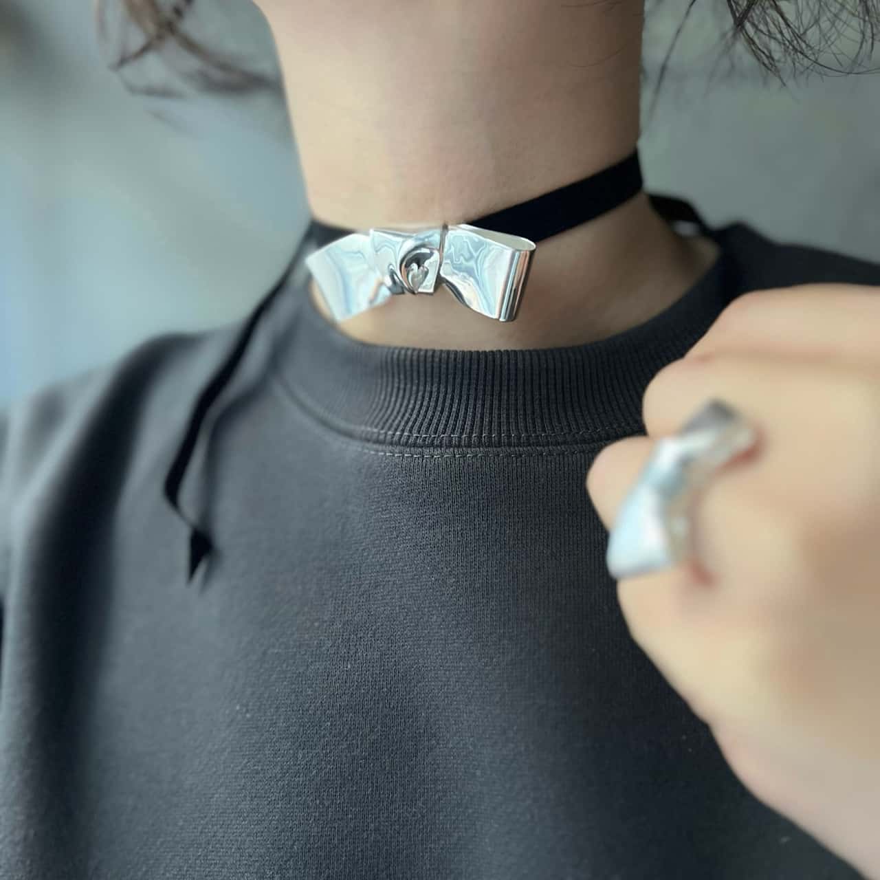 【SALE／40%OFF】ANNIKA INEZ LARGE CRAVAT NECKLACE エリオポール アクセサリー・腕時計 ピアス シルバー【送料無料】