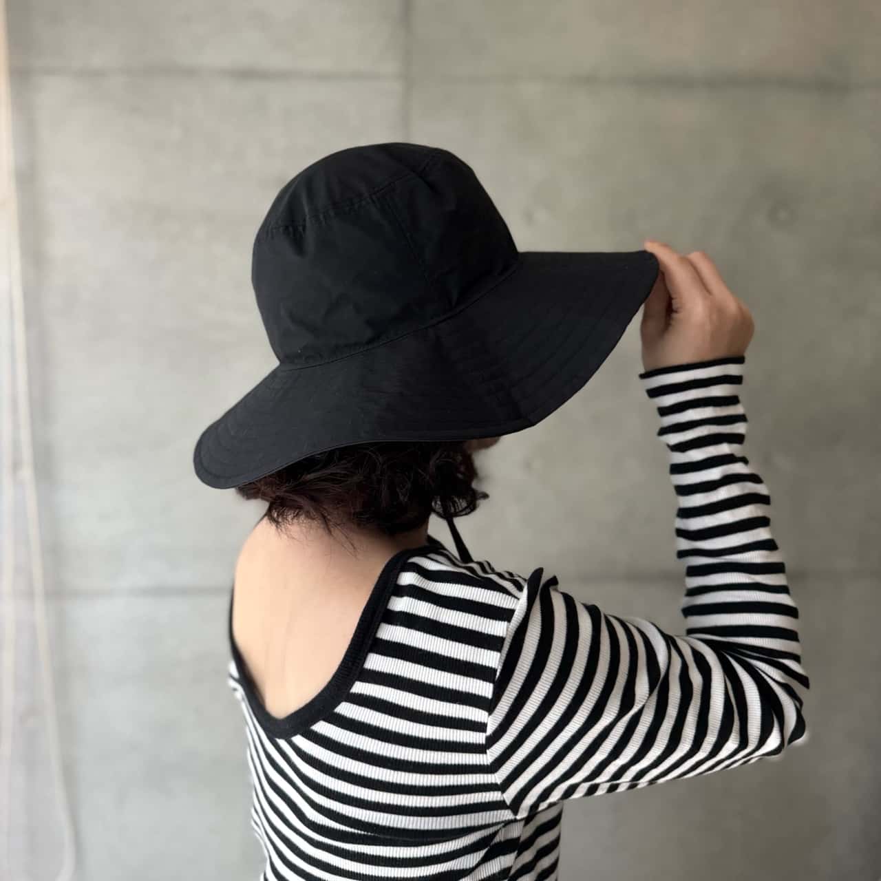 UNITED ARROWS green label relaxing 【別注】＜NEW ERA＞ワイドブリム ハット3 -撥水- ユナイテッドアローズ グリーンレーベルリラクシング 帽子 ハット ブラック【送料無料】