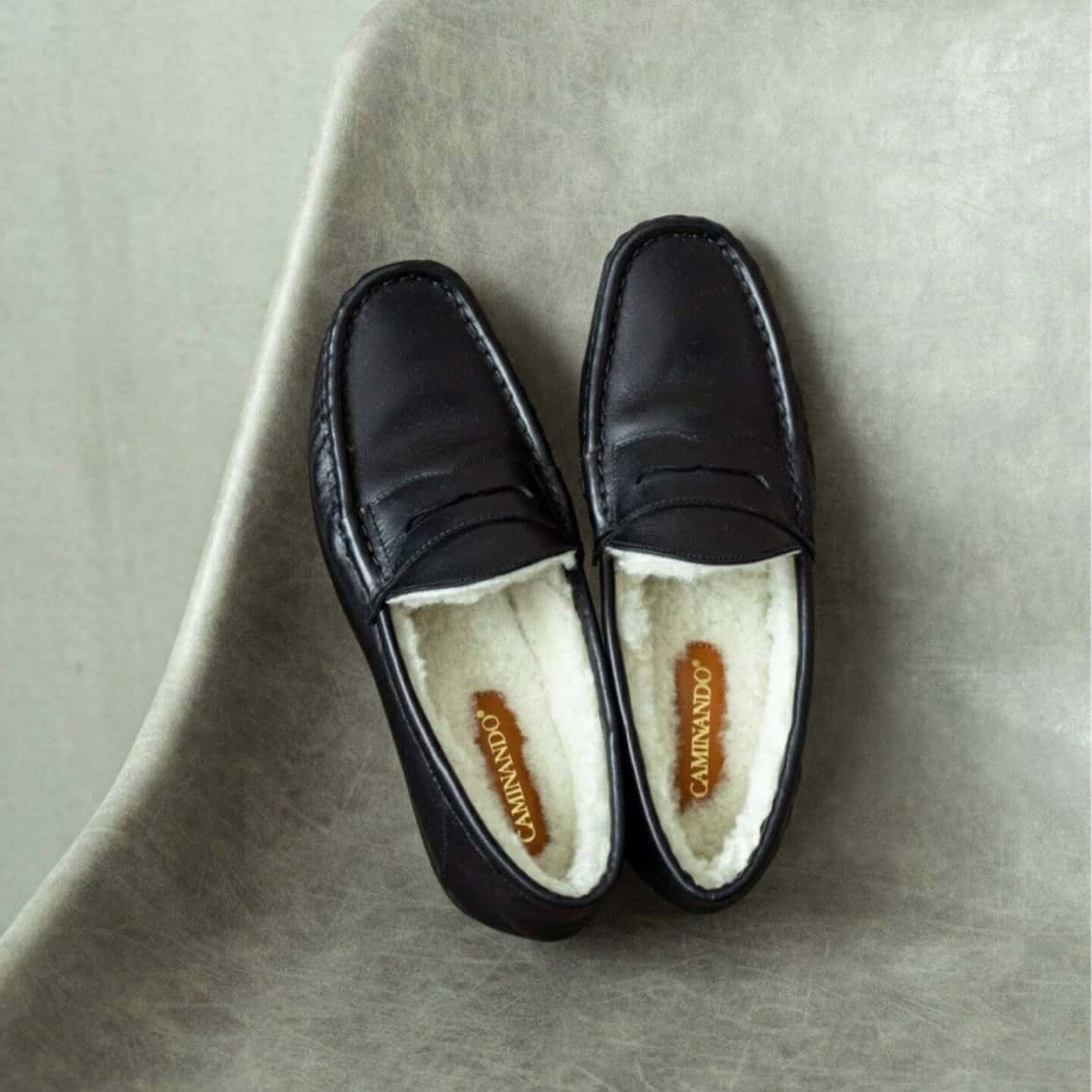 【SALE／30%OFF】VERMEIL par iena 【CAMINANDO/カミナンド】MOUTON PENNY 別注ローファー◆ ヴェルメイユ パー イエナ シューズ シューズその他 ブラック ホワイト【送料無料】