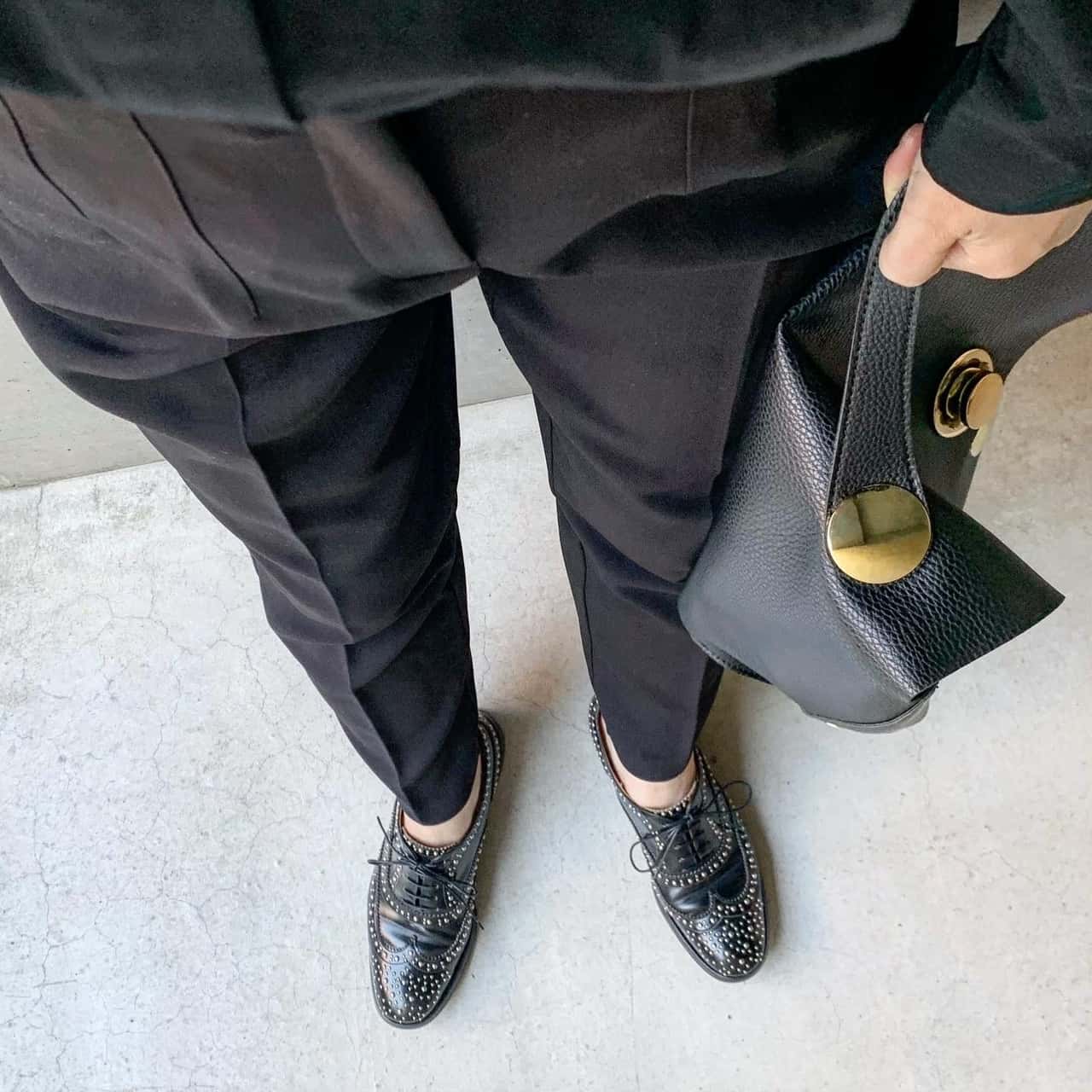 【最大1000円OFFクーポン】 Churchs Burwood Met Polish Binder Calf レディース チャーチ バーウッド シューズ ウイングチップ メット 8746 DE0002 スタッズ ブラック