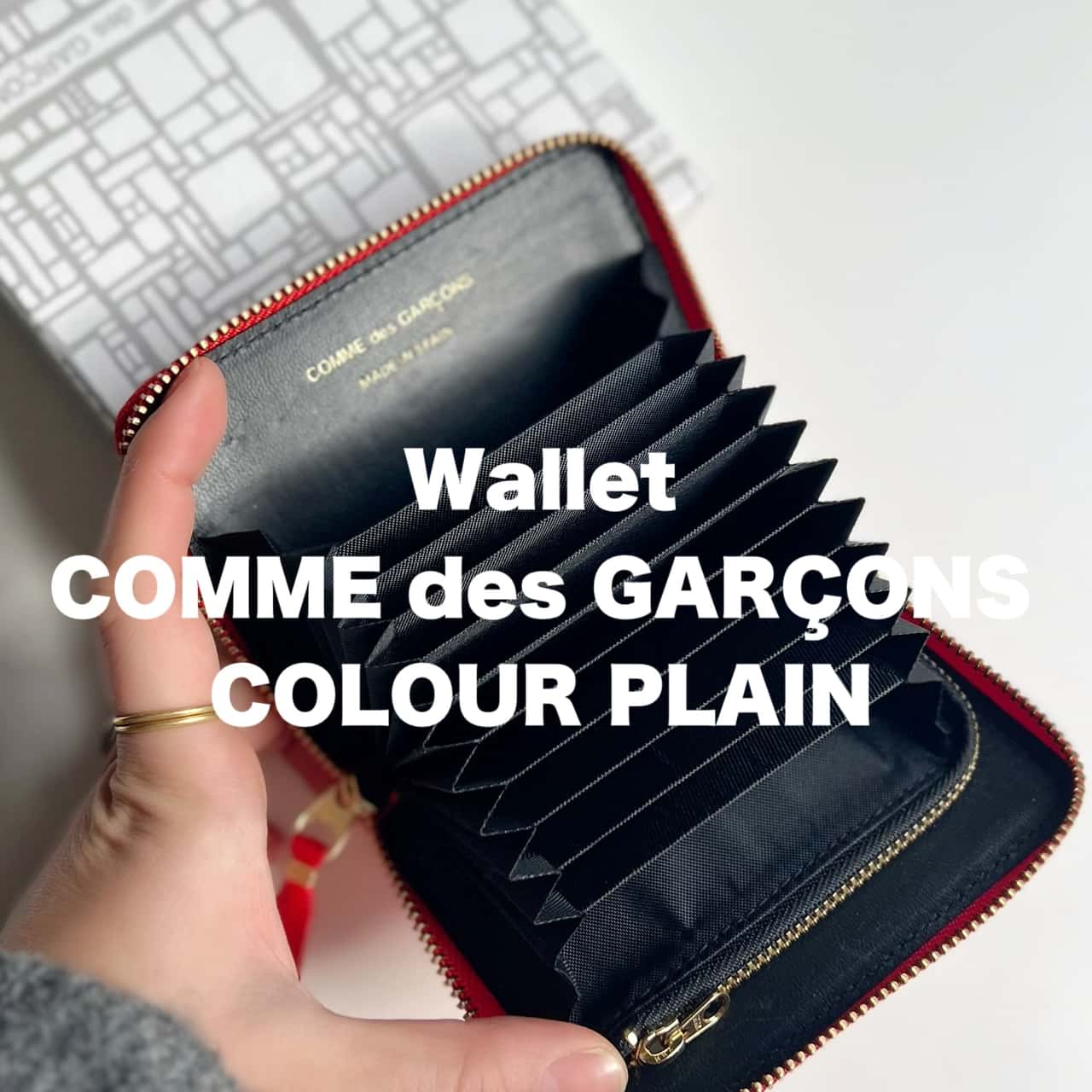COMME des GARCONS コムデギャルソン SA2110 CDG WALLET Classic Leather Wallet ブランド メンズ レディース カードケース 名刺入れ ミニ財布 小銭入れ付き オシャレ シンプル レザー カラー【アウトレット】【返品不可】