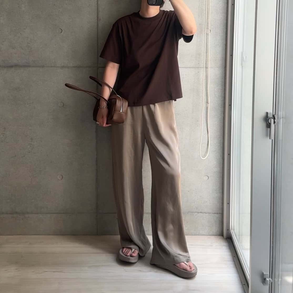 【期間限定：3,740円→3,199円！】 パンツ レディース ワイドパンツ サテンパンツ サテン きれいめ 涼しい 夏 イージーパンツ ウエストゴム 大きいサイズ 低身長 高身長 ワンマイルウェア ゆったり 体型カバー 【 サテンイージーワイドパンツ】 元祖冷感coolify