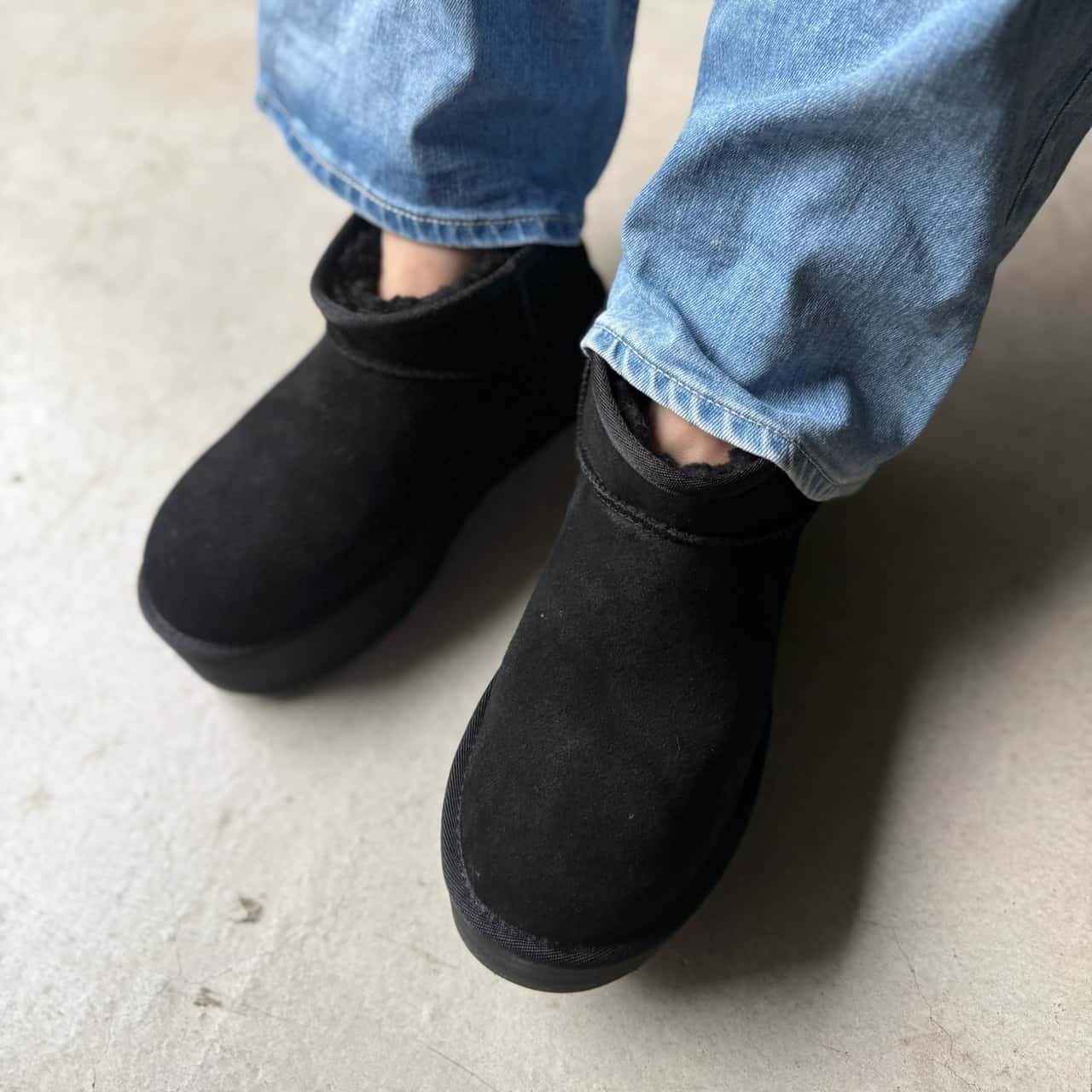 UGG アグ プラットフォーム ムートンブーツ クラシック ウルトラ ミニ レディース 厚底 CLASSIC ULTRA MINI PLATFORM ブラック グレー ブラウン 黒 1135092 【正規品】