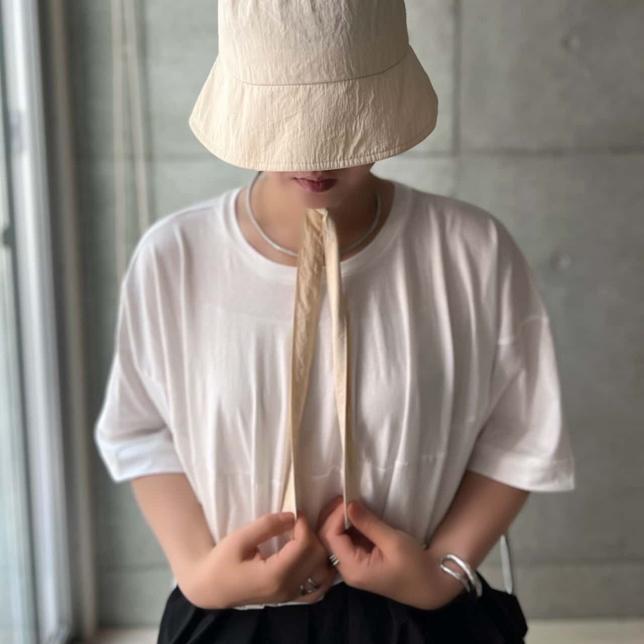 Tシャツ 接触冷感 レディース / ひんやり として涼しげ。 トップス カットソー 半袖 半そで 大きいサイズ 夏 【メール便可11】◆apartment department（アパートメントデパートメント）：クールタッチ バルーンシルエット Tシャツ