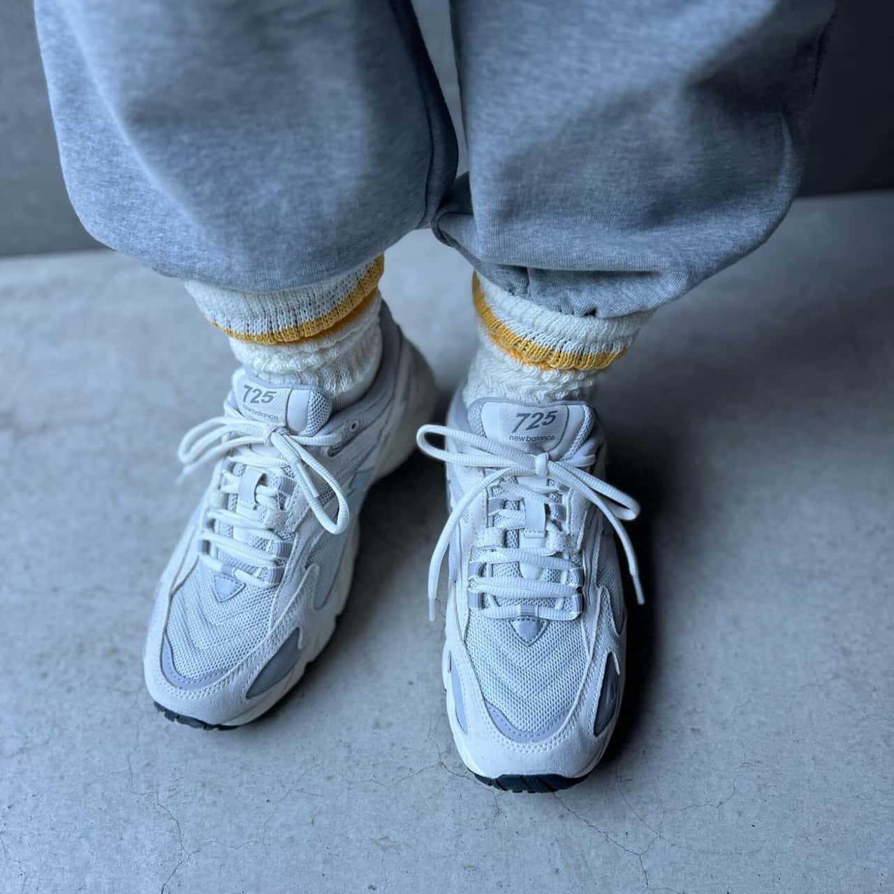 Sonny Label NEW BALANCE ML725 サニーレーベル シューズ・靴 スニーカー グレー ホワイト【送料無料】