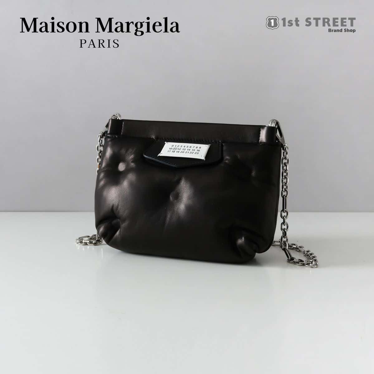 メゾン マルジェラ Maison Margiela バッグ GLAM SLAM グラムスラム ショルダーバッグ ミニ クロスボディ ポシェット ミニバッグ 定番 ブランド 高級 ブラック BLACK T8013 P4300 S56WF0161 GLAM SLAM RED CARPET MINI レディース