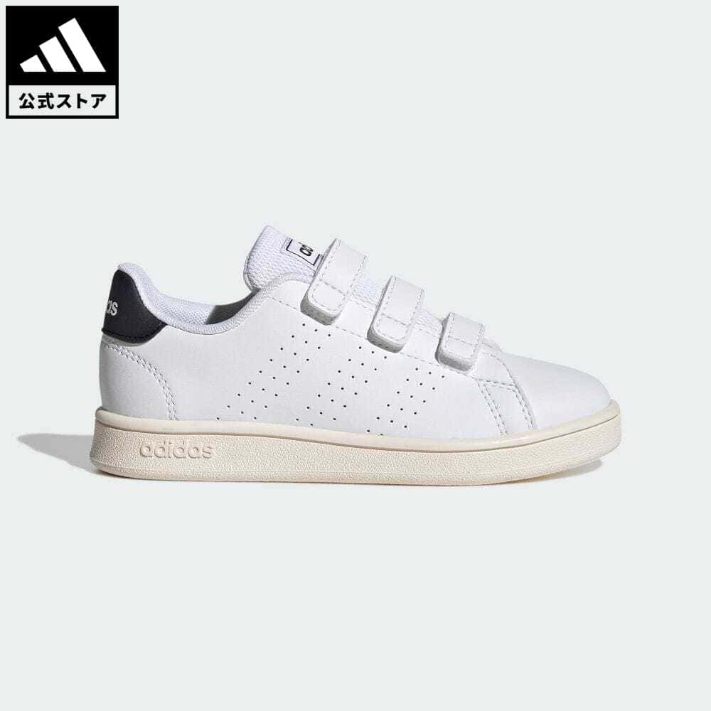 【公式】アディダス adidas 返品可 アドバンコート ライフスタイル 面ファスナー / AdvanCourt Lifestyle H&L スポーツウェア キッズ／子供用 シューズ・靴 スニーカー 白 ホワイト GW6493 テニスシューズ ローカット