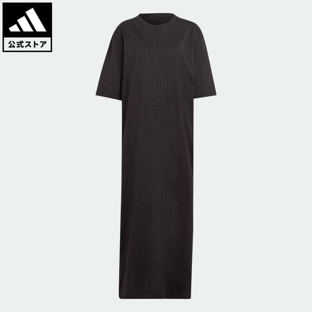 【公式】アディダス adidas 返品可 プレミアム エッセンシャルズ ワンピース オリジナルス レディース ウェア・服 オールインワン ワンピース 黒 ブラック IC5266 motdy ポイント20倍対象