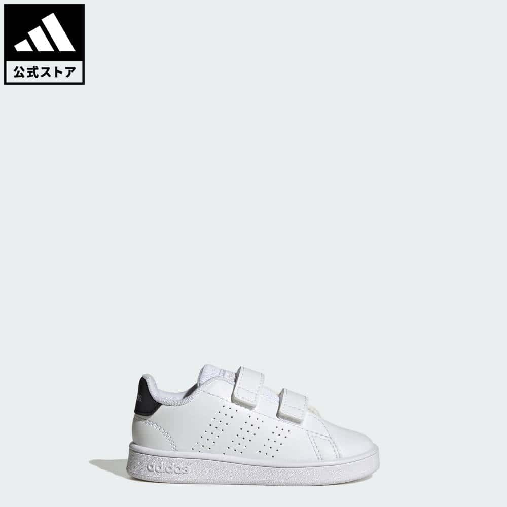 【50％OFFクーポン対象 06/20 20:00～06/26 01:59】 【公式】アディダス adidas 返品可 テニス アドバンコート ライフスタイル 面ファスナー / ADVANCOURT Lifestyle Court 2 H&L スポーツウェア キッズ／子供用 シューズ・靴 スニーカー 白 ホワイト IG2545 テニスシュー…