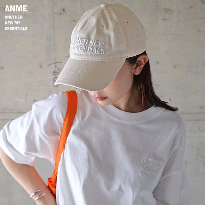 ANME アンメ ANME ロゴ 刺繍 ツイル キャップ レディース メンズ 帽子 ハット 男女兼用 ユニセックス ノームコア ロゴ刺繍 エンブロイダリー コットン スポーティ 運動 ジム カジュアル アウトドア 春夏 秋冬 春 夏 秋 冬