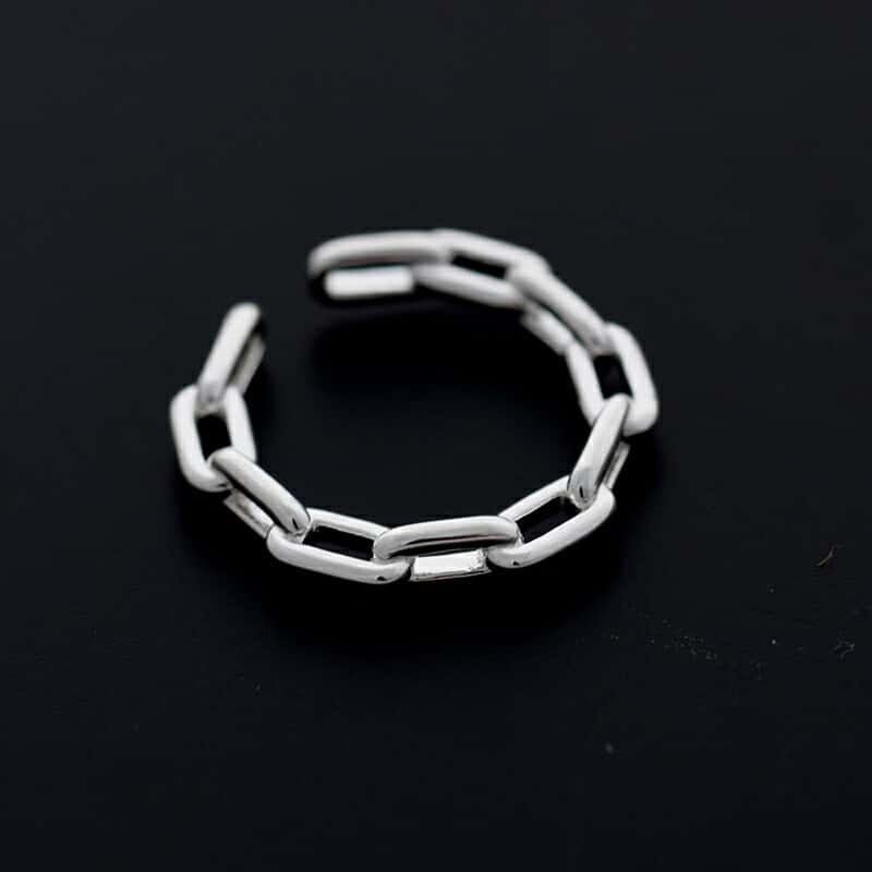aura オーラ シルバー925 チェーン モチーフ リング“chain motif ring” a-r008 レディース