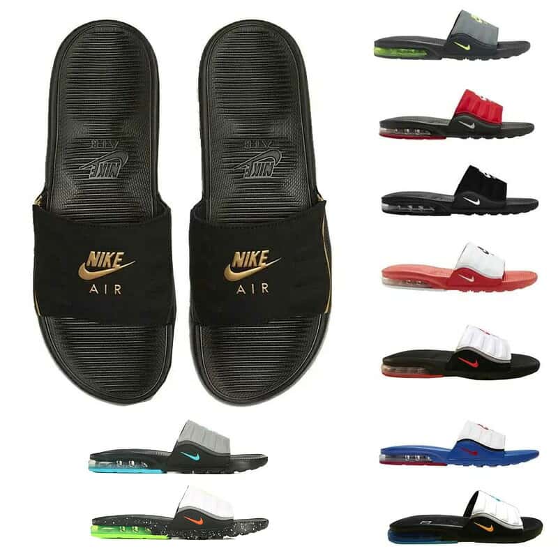 NIKE ナイキ サンダル エアマックス カムデン スライド ブラック/ゴールド/グレー/ホワイト/レッド/ブルー/グリーン スポーツサンダル シャワーサンダル Nike Men's Air Max Camden Slide Black Gold Grey White Red Green 送料無料