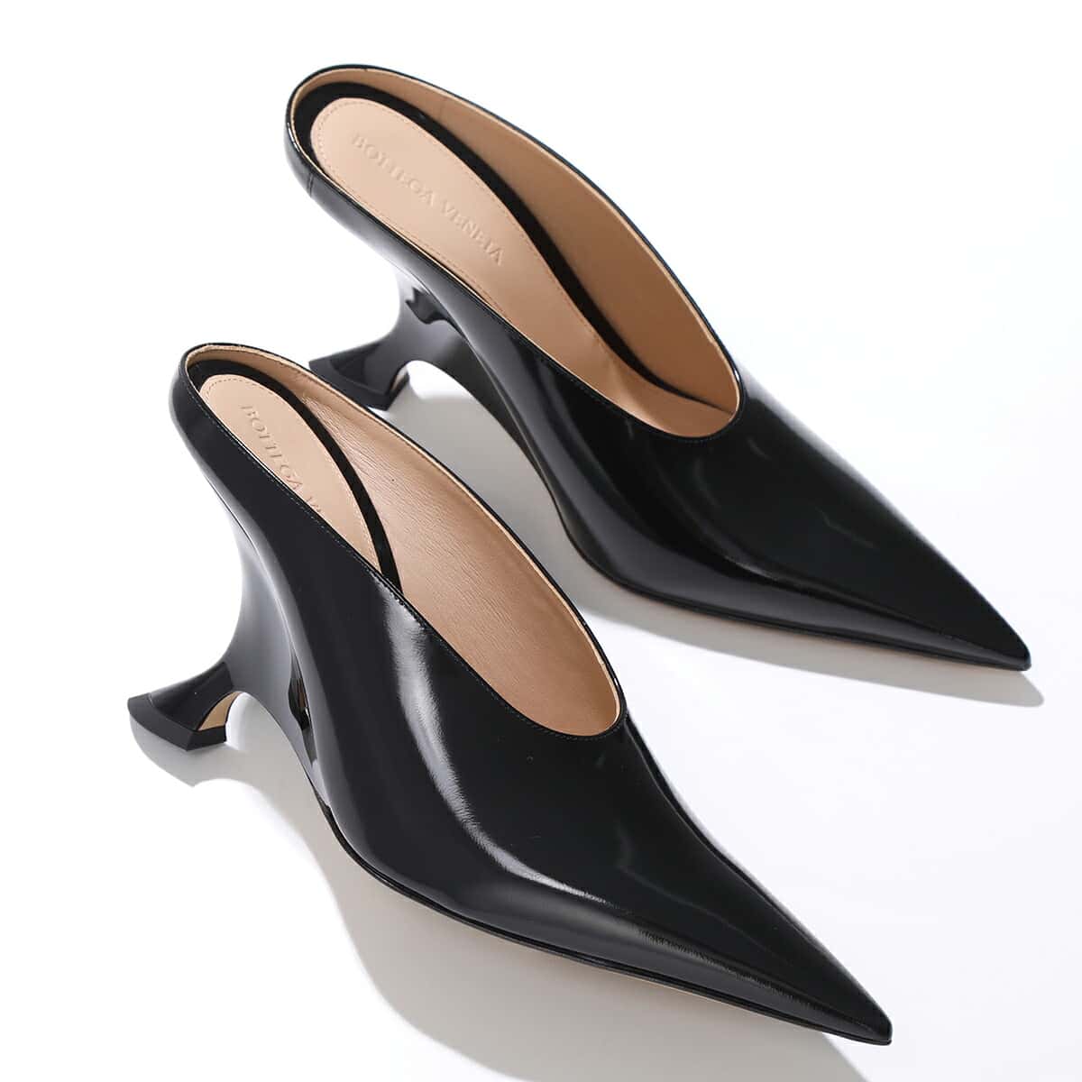 BOTTEGA VENETA ボッテガヴェネタ ミュール ROCKET PUMP ロケット 740427 V2LR0 レディース パンプス ポインテッドトゥ レザー シューズ 靴 1000/BLACK