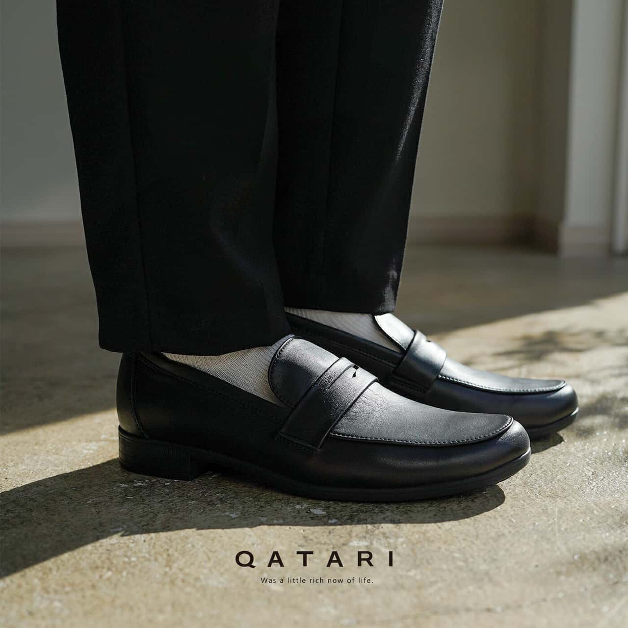 ショセ トラベルシューズ バイ ショセ レザーローファー TR-016 ブラック travel shoes by chausser TR-016 BLK【初回のみサイズ交換片道送料無料】