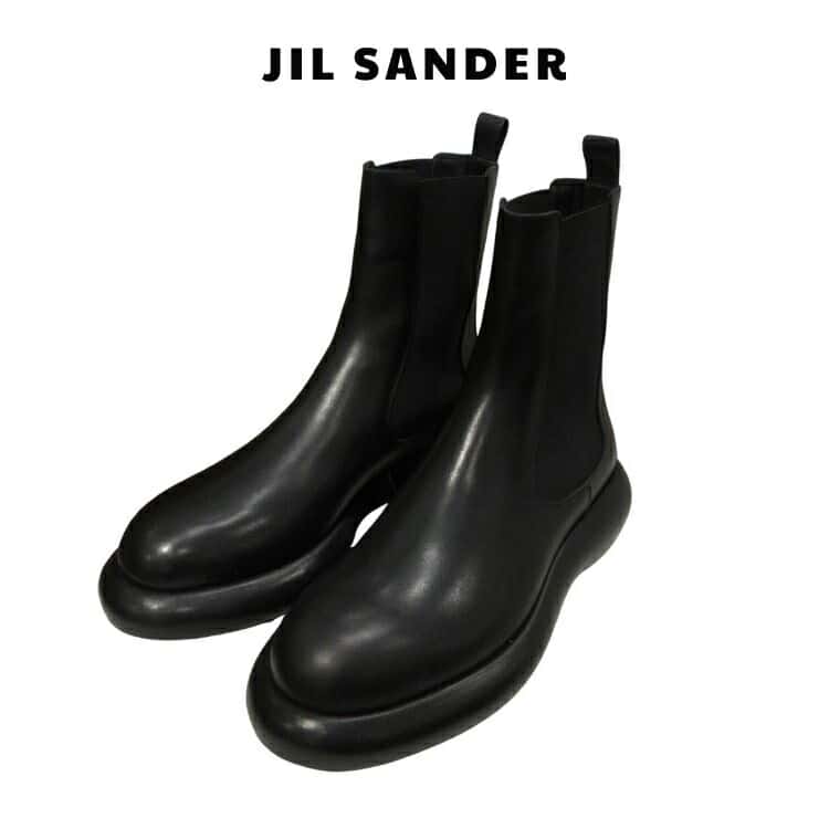 ジルサンダー Jil Sander サイドゴアブーツ レザー チェルシーブーツ ショートブーツ シューズ 靴 j15wu0043 pr425 001 ブランド イタリアサイズ 39 新品 ブラック 黒 black レディース 女性 italy イタリア シンプル ファッション 並行輸入品 (t82)
