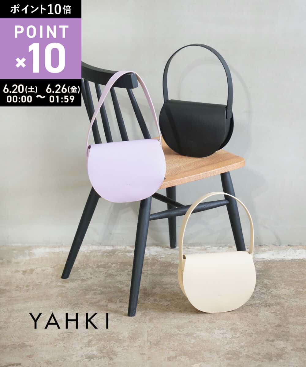 【6/20限定10%クーポン&ポイント10倍】【LINEクーポン有】ヤーキ YAHKI バッグ ショルダーバッグ ワンショルダー ハーフムーン 半月型 肩掛け フェイクレザー おしゃれ きれいめ・YH-470V-2702501(レディース)
