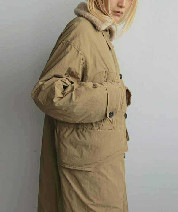 【SALE】【セール】【40%オフ】【即納】ànuke アンヌーク anuke2025fw 2025Fall/Winter 秋冬Boacollar Padding Coat ボアカラーパディングコート 62520001 船曳ひろみ【2025FW新作】