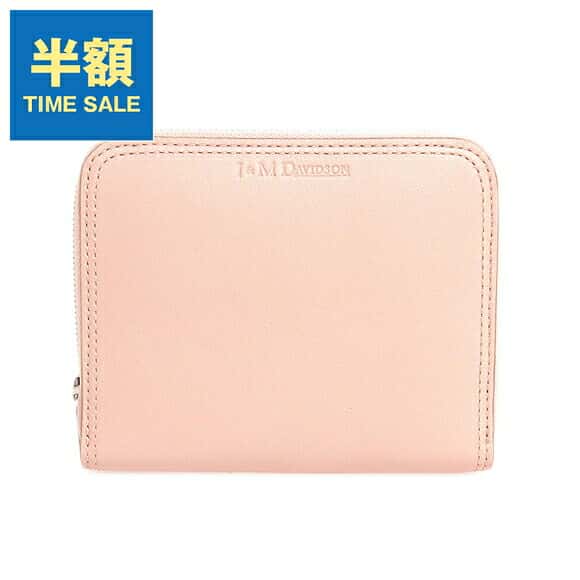 ジェイアンドエムデヴィッドソン J＆M DAVIDSON 財布 レディース ラウンドファスナー二つ折り財布 SMALL ZIP AROUND PURSE [スモール ジップ アラウンド パース] 10264N 7314 7270 BLUSH【英国】【ミニ財布】【アウトレット】[S-0304]