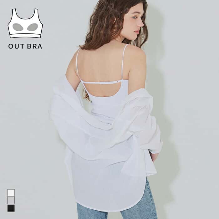 セール★1490円→990円 OUT BRA バックラインキャミソール レディース メール便不可 coca コカ