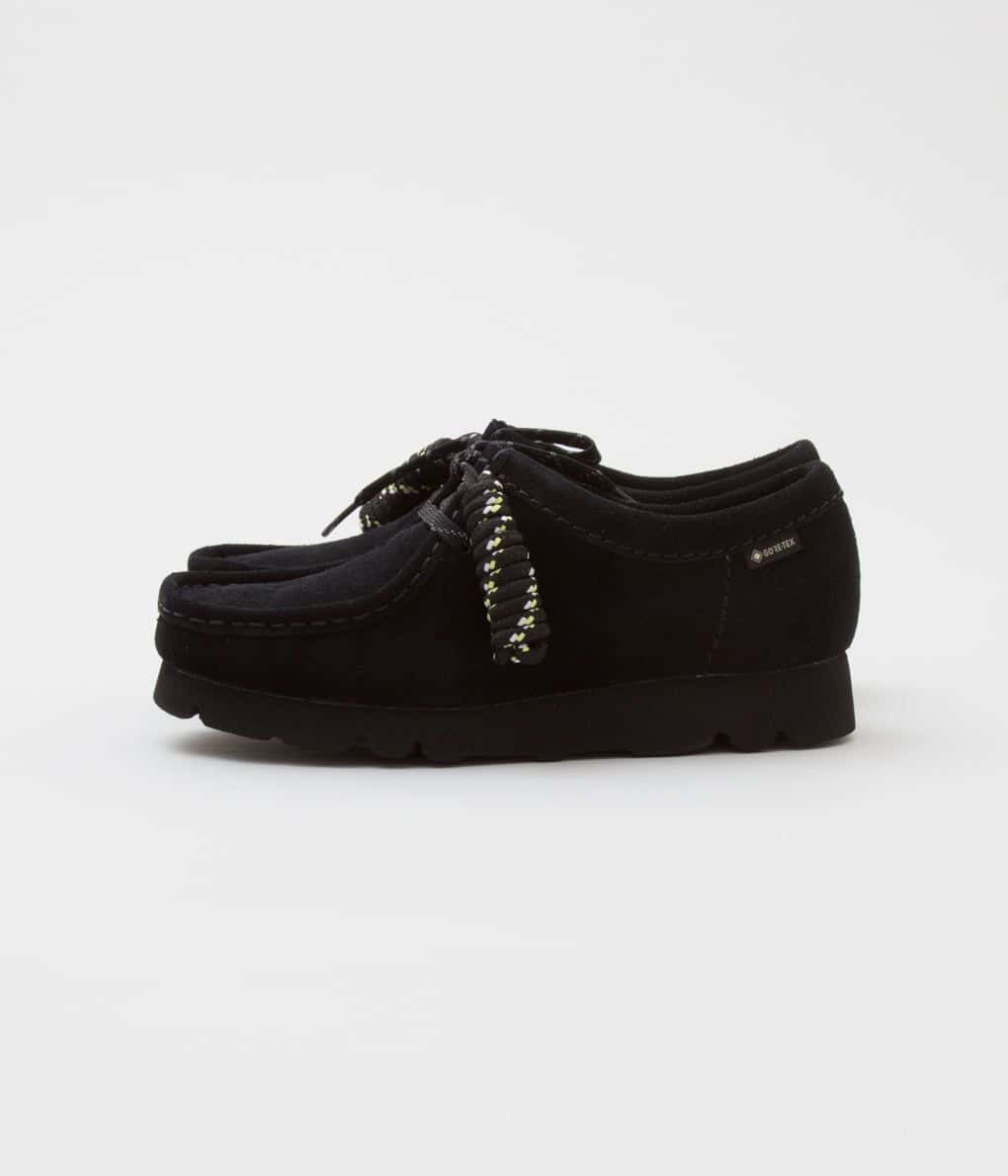 CLARKS "WALLABEE GTX (WOMEN'S)"(BLACK SUEDE)