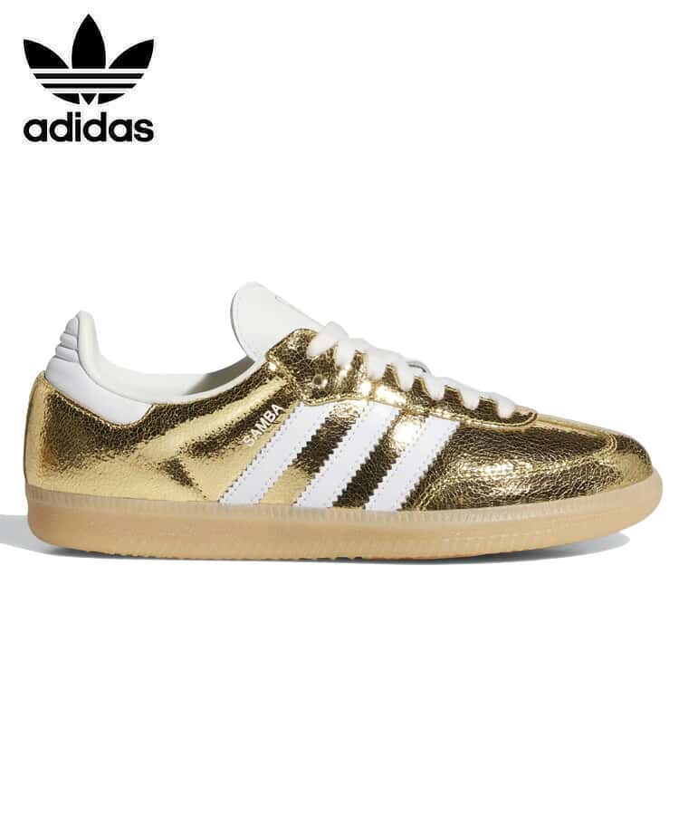 アディダス adidas サンバ SAMBA OG W ゴールドメタリック KI5719 スニーカー レディース シューズ ローカット 新作 国内正規品 2025AW 靴 くつ ウィメンズ ユニセックス