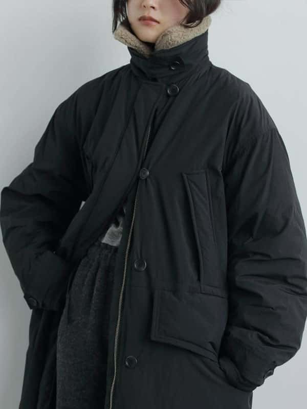 【WINTER SALE40%OFF】【即納】 アンヌーク anuke 2025FallWinter アウター Boacollar Padding Coat ボアカラーパディングコート ロングコート 中綿 25秋冬 62520001