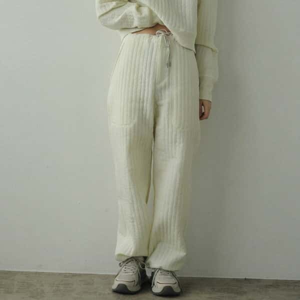 【SALE20%OFF】 【即納】 アンヌーク anuke 2024FallWinter ボトムス Quilting Line Pants キルティングラインパンツ ロング丈 フルレングス 24秋冬 62420614 62420710