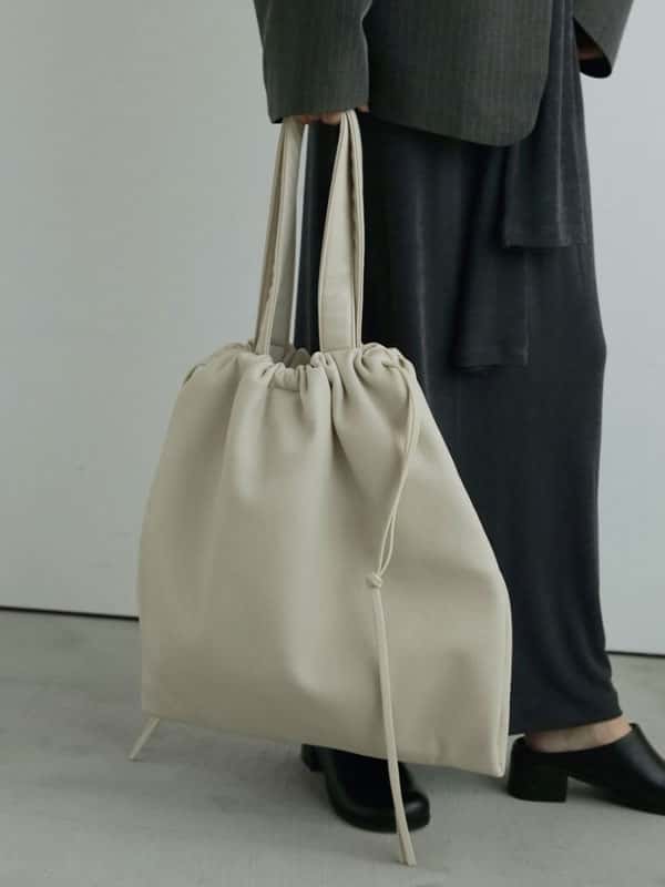 【WINTER SALE40%OFF】【即納】アンヌーク anuke 2025FallWinter バッグ Soft Ecoleather Tote ソフトエコレザートート A4 ギフト 25秋冬 62521009