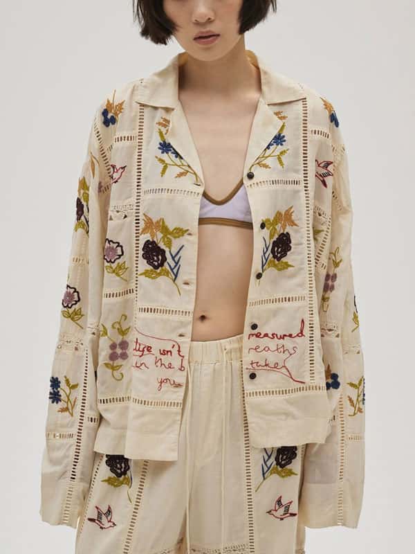 エントリーでポイント上乗せ 【即納】 トゥデイフル TODAYFUL 2026springsummer トップス Embroidery Patchwork Shirts エンブロイダリーパッチワークシャツ 長袖 シャツ 刺繍 セットアップ 12610719 12610428 12510701 12510404