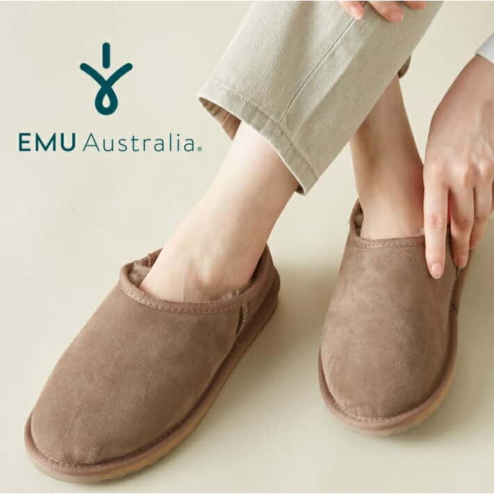 《お買い物マラソン ポイントアップ セール クーポン配布中》30%OFF 【公式】EMU Australia Stinger Pico スリッポン レディース メンズ フラット 暖かい 歩きやすい 防寒 大人 カジュアル きれいめ 撥水 シープスキン ムートン ボア もこもこ ファー 秋冬 秋 冬 送料無料