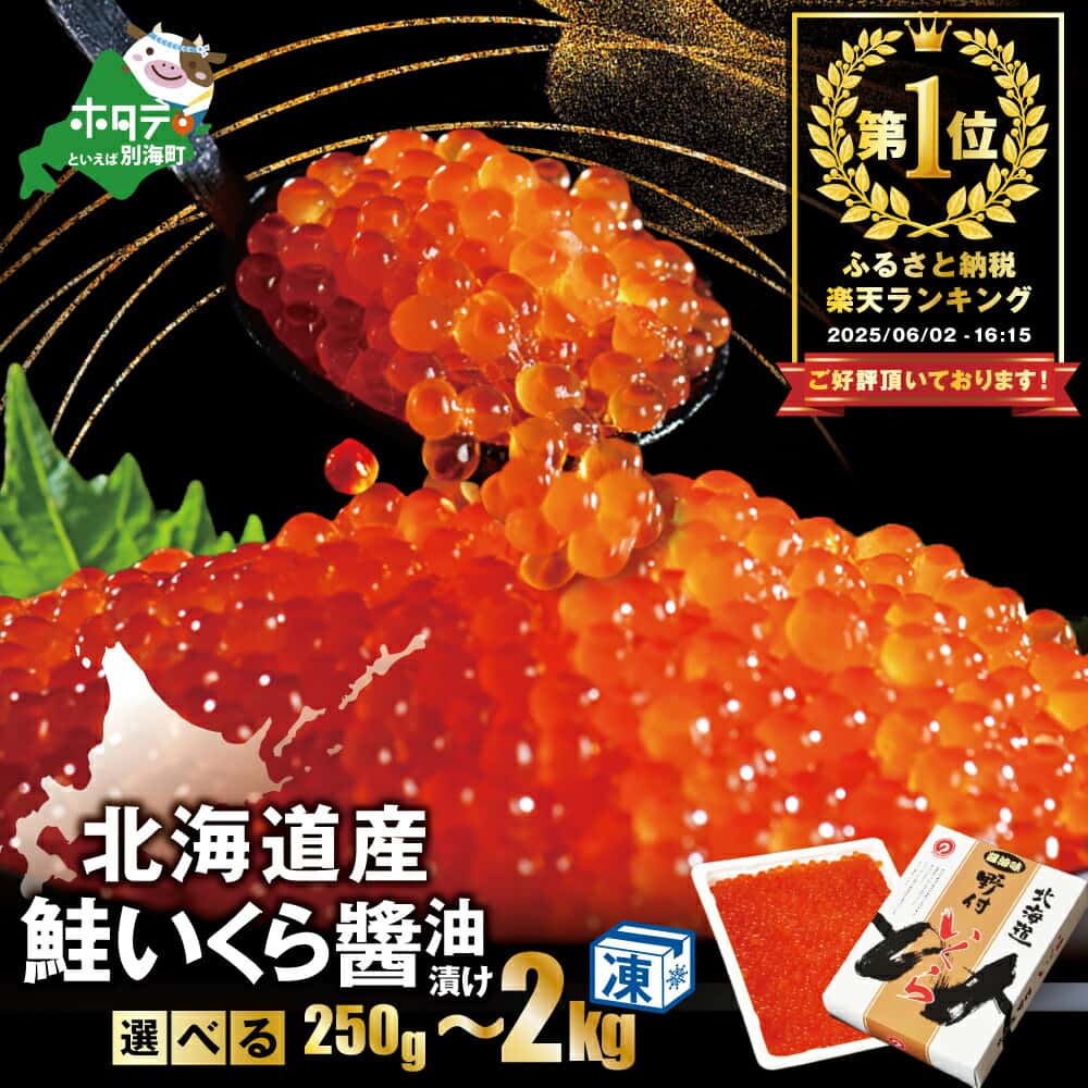 【ふるさと納税】 北海道産 新物 いくら 醤油漬け 【内容量が選べる】（ ふるさと納税 いくら イクラ 北海道 ふるさと 鮭 魚卵 ふるさと納税 訳あり 醤油漬 鮭 人気 ランキング 北海道別海町 お中元）