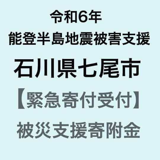 【ふるさと納税】【能登半島地震復興支援】【令和6年能登半島地震災害支援緊急寄附受付】石川県七尾市災害応援寄附金（返礼品はありません）｜石川県 七尾市 能登