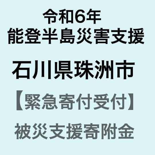 【ふるさと納税】【令和6年能登半島災害支援緊急寄附受付】石川県珠洲市災害応援寄附金（返礼品はありません）