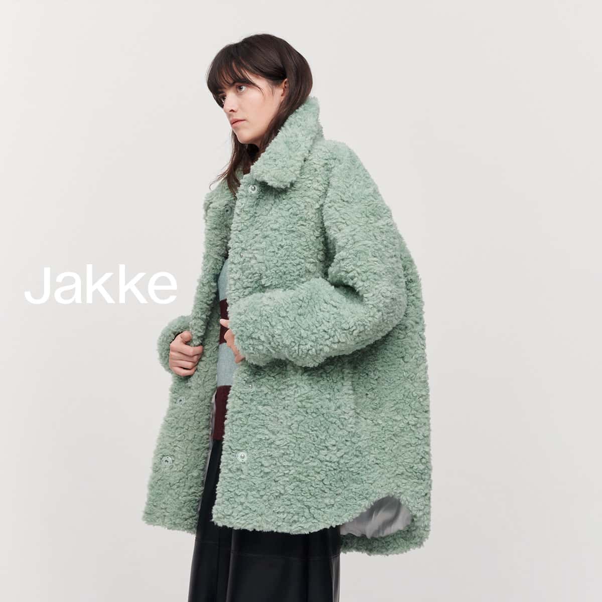 【LINE登録⇒クーポン配布中】 ジャケット コート レディース ジャッキー JAKKE ファー エコファー AMY ゆったり オーバーサイズ シャツ ジャケット シルエット ボリューム サステナブル フェイクファー 雑誌掲載 正規店 新着商品 GIFT