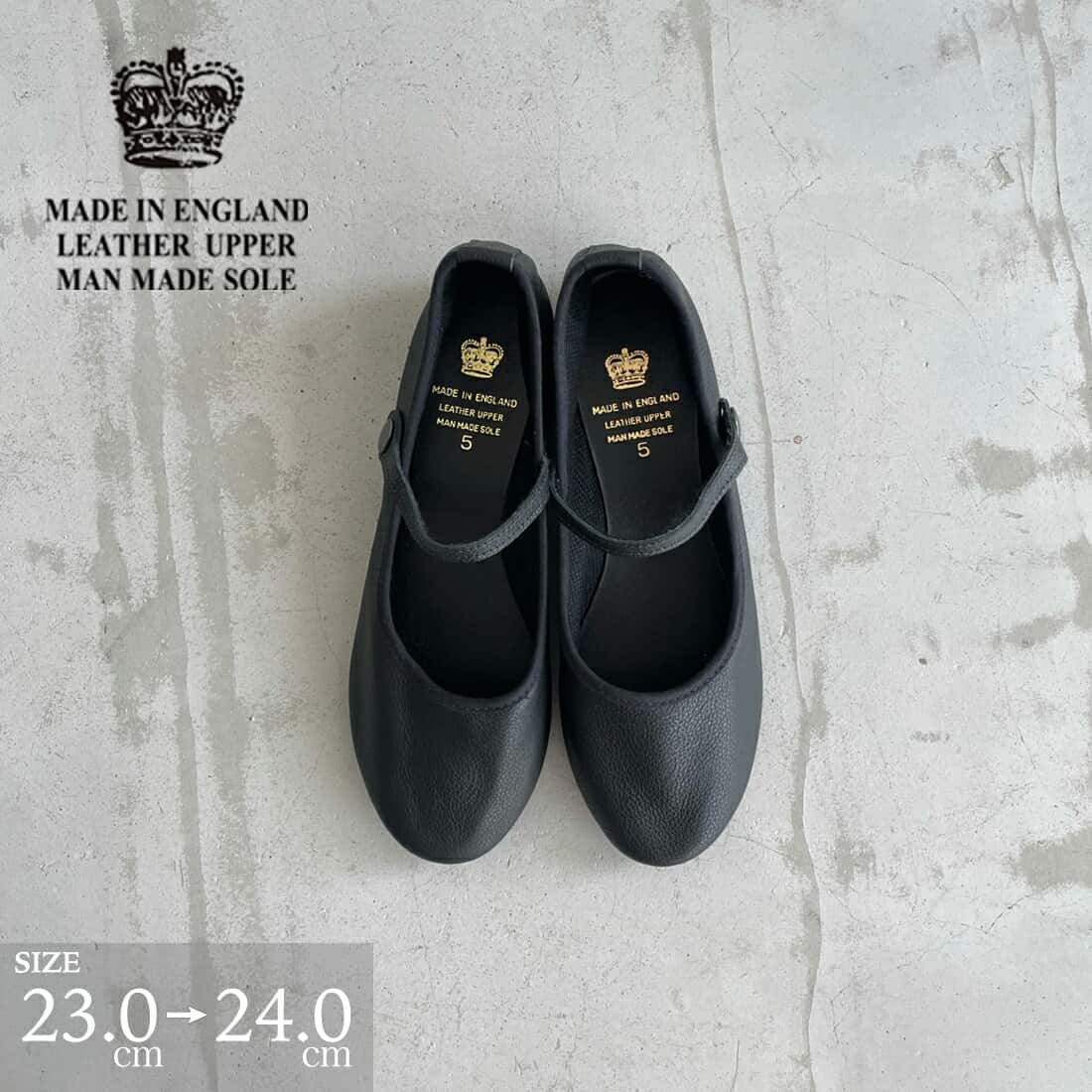 【お買い物マラソン中お得なクーポン有】★4/25は自店P×3倍★ CROWN クラウン JAZZ ジャズ ダンスシューズ ストラップ フラットシューズ 本革 柔らかい 軽量 シンプル 楽ちん 英国 ブラック 履きやすい 銀座ワシントン WASH ウォッシュ