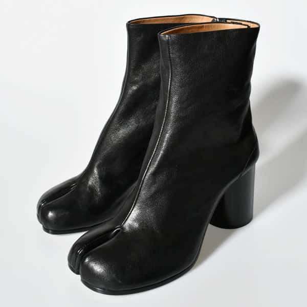 Maison Margiela メゾンマルジェラ 8cmヒール タビブーツ S58WU0260 P3753 T8013/ブラック Tabi レディース 本革