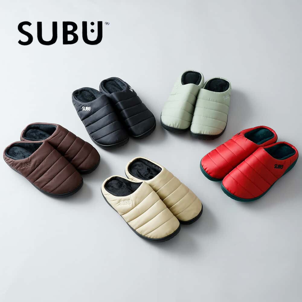 subu サンダル スブ 冬用サンダル ダウンサンダル ルームシューズ あったか 暖 クリスマス プレゼント メンズ レディース 男女兼用 アウトドア キャンプ 秋冬 ブラウン ブラック heath アメカジ カジュアル 大きいサイズ 10代 20代 30代 40代 50代 60代