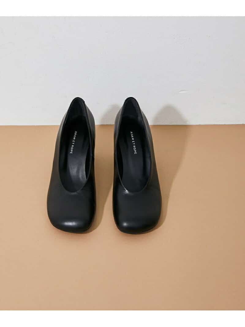 【SALE／40%OFF】ディープカットパンプス ADAM ET ROPE' FEMME アダムエロペ シューズ・靴 パンプス ブラック ベージュ【RBA_E】【送料無料】[Rakuten Fashion]