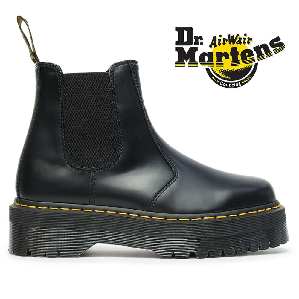 ドクターマーチン Dr.Martens サイドゴアブーツ 2976 QUAD 正規品 チェルシーブーツ 厚底 24687001 2976 QUAD RETRO HARDWARE