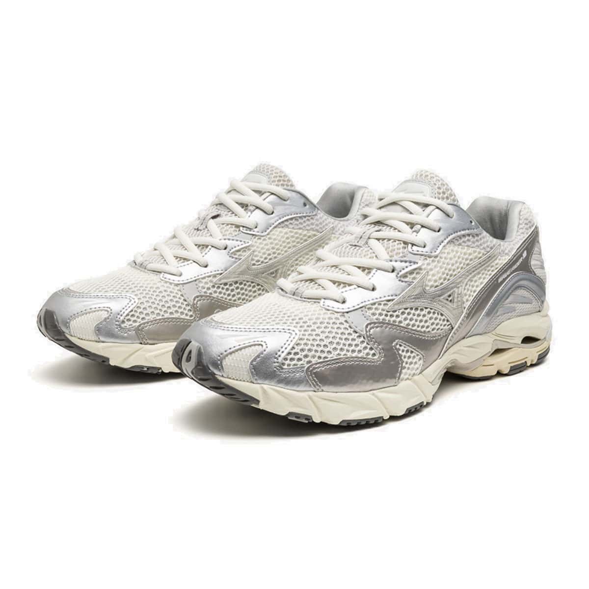 【30%OFF】MIZUNO WAVE RIDER 10(オフホワイト)(ミズノ ウエーブライダー 10)【メンズ レディース】【スニーカー ローカット ランニングシューズ レトロ】【25FW】