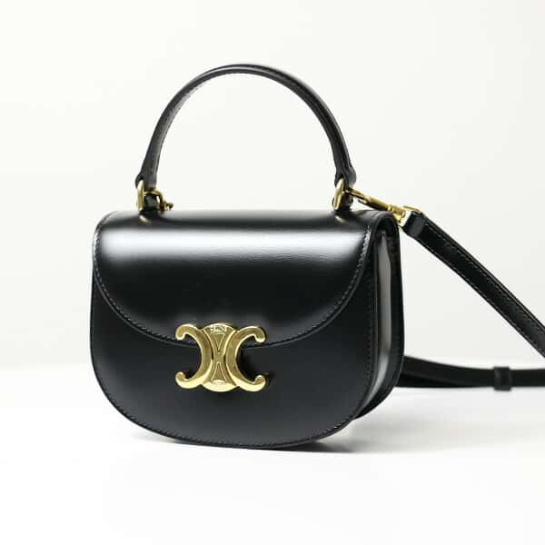 CELINE セリーヌ BESACE MINI TRIOMPH SHOULDER BAG トリオンフ ショルダーバッグ クロスボディバッグ 2way 肩掛け 斜め掛け レザー 本革 レディース 10L063ETZ LaG Onlinestore