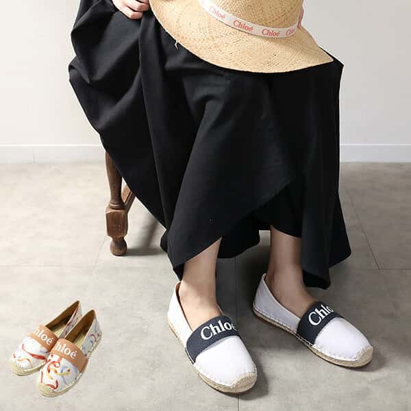 Chloe クロエ Logo Espadrilles エスパドリーユ スリッポン シューズ ロゴ キッズ レディース 大人も可 C19176 LaG Onlinestore